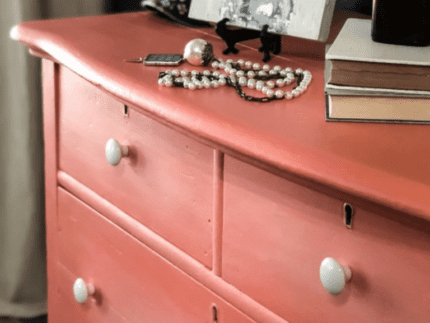 How to Paint a Dresser with Flamingo