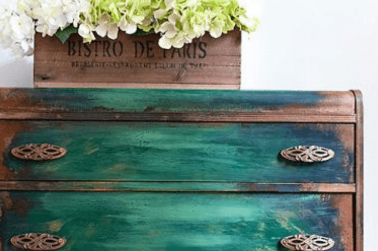 How To Use Iron Patina Paint With Green Spray Dixie Belle Paint