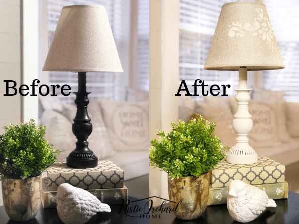 How To Paint A Lamp Shade Dixie Belle, How To Spray Paint Fabric Lamp Shades