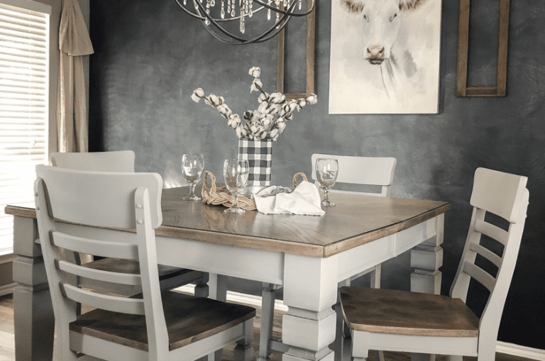Painted Dining Room Table On 52, How To Paint Dining Room Table