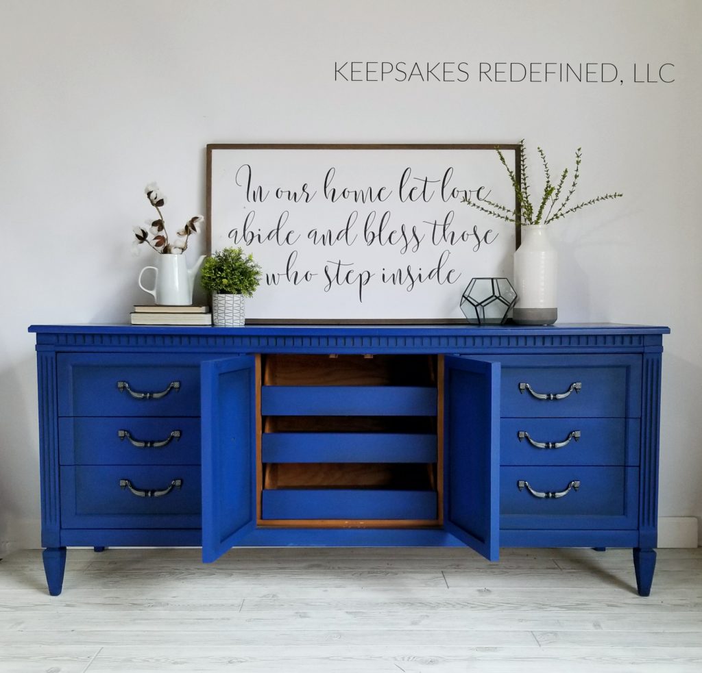 How To Paint A Bold Blue Dresser - Dixie Belle Paint Company