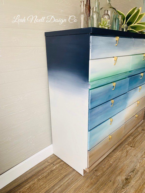 How to Paint a Beachy Dresser