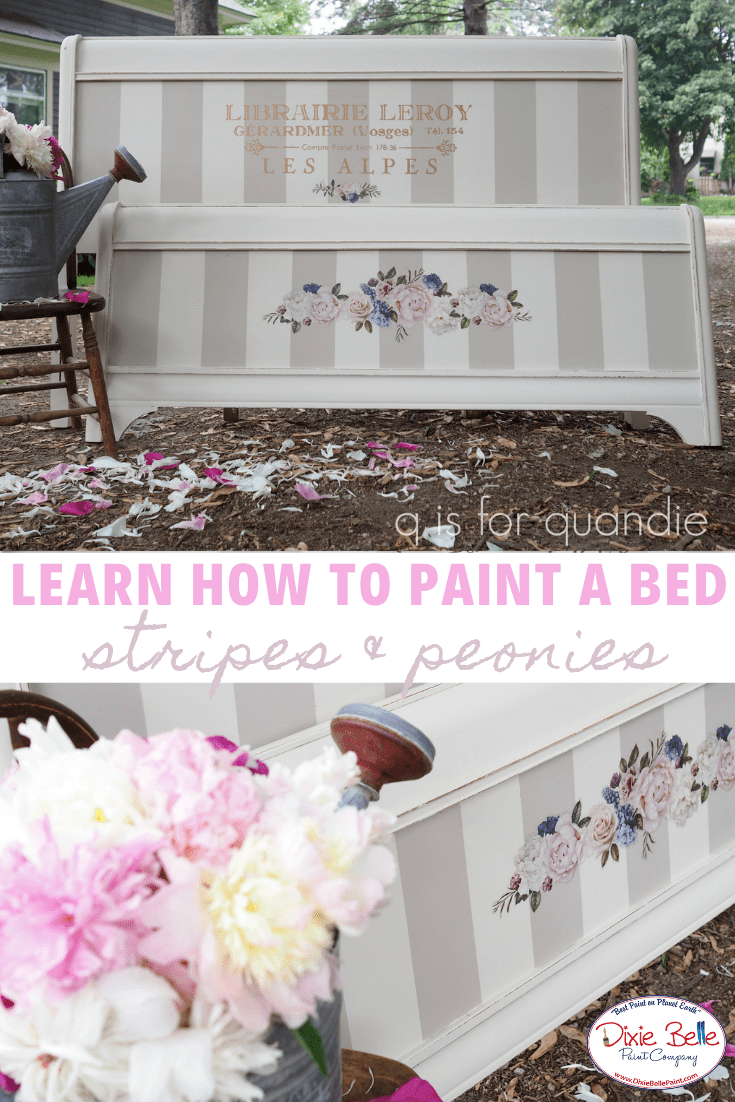 How Paint a French Peony Bed