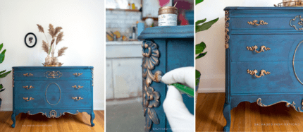 How to Paint Gold Accents on Furniture