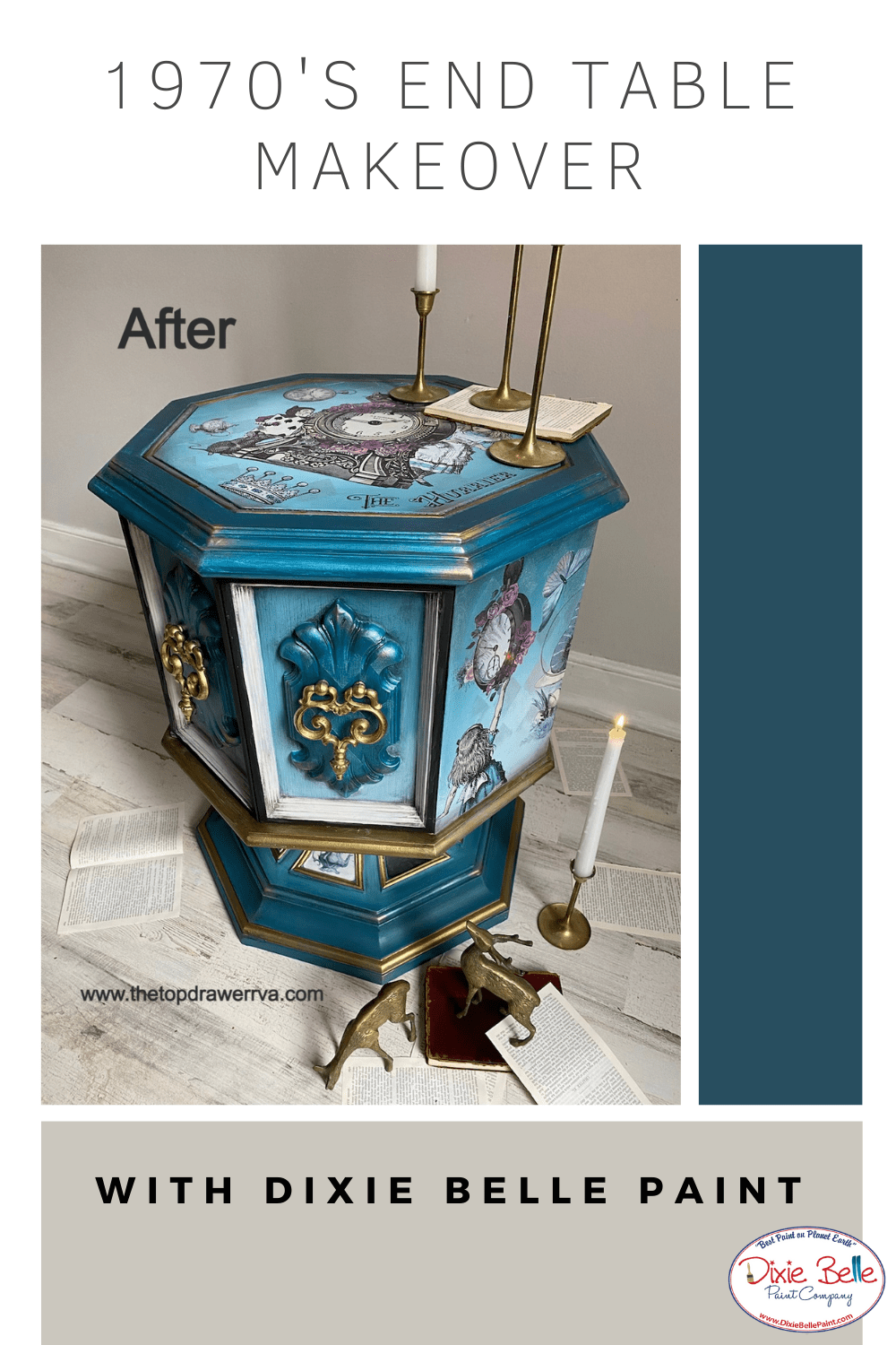 A 1970's End Table Makeover