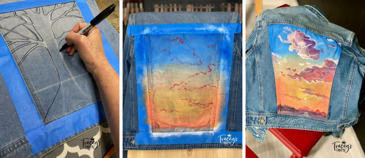 How To Paint Jean Jackets Using Chalk Mineral Paint