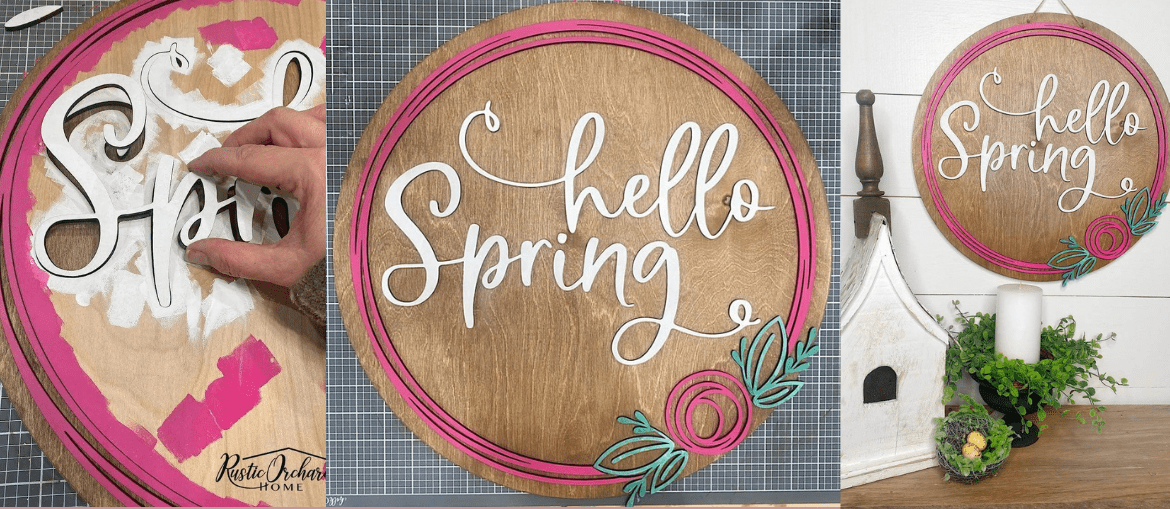 DIY “Hello Spring” Sign Kit
