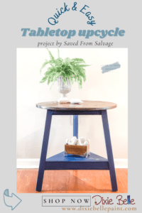 Paint and Stain an Upcycled Table