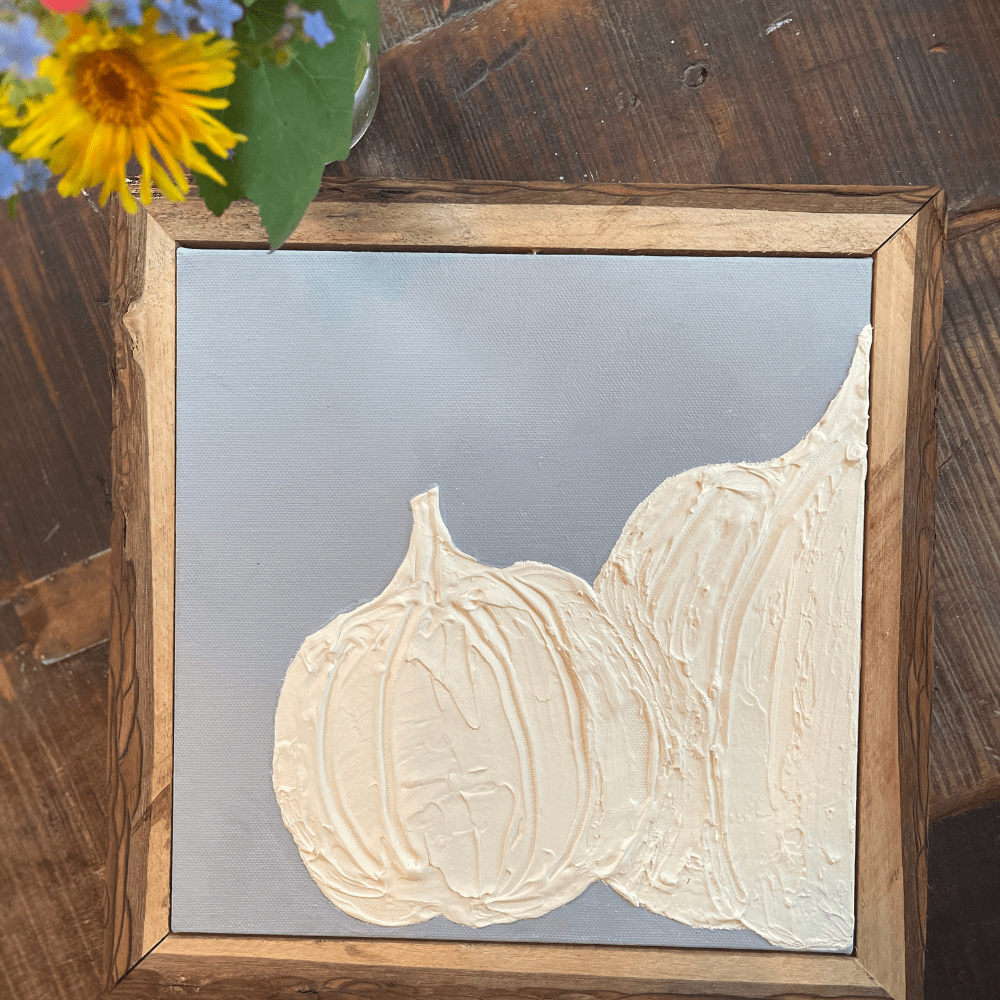 Painted Pumpkin Canvas with Dixie Belle Chalk Mineral Paint