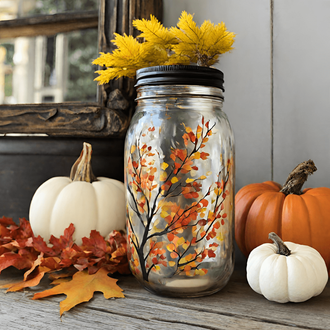 Mason Jar Hand Painted with Dixie Belle Chalk Mineral Paint