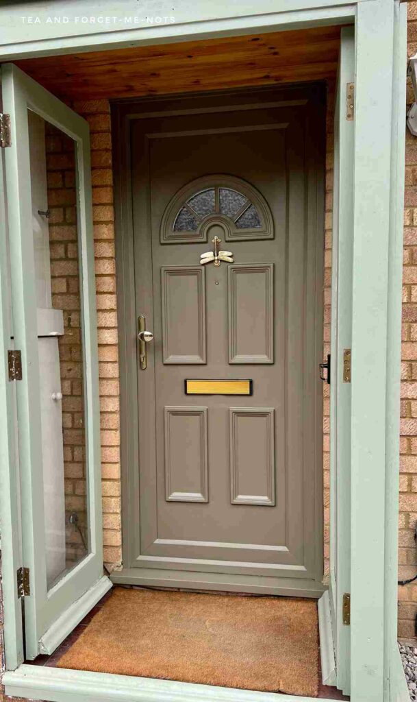 Dixie Belle Paint Front Door Painted with Hampton Olive