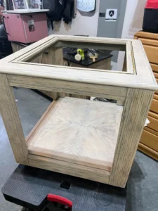 End table with Au Naturel VooDoo Gel Stain applied